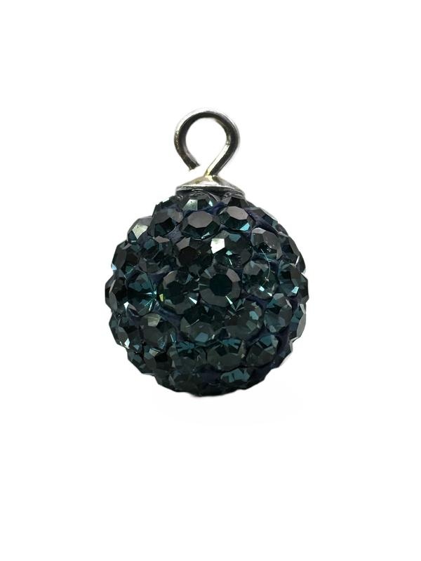 8Mm Crystal Ball With Silver Loop - Montana