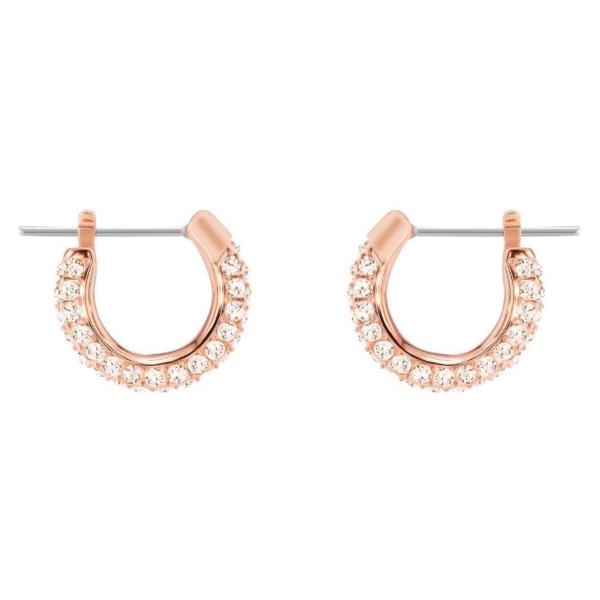 Swarovski Collections Stone Pierced Earrings, Small, Pink, Rose Gold Plating