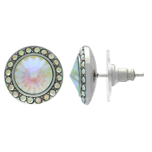Crystalyzed With Dreamtime Crystal Stud Earrings For Dance Crystal Ab 11Mm - Pair