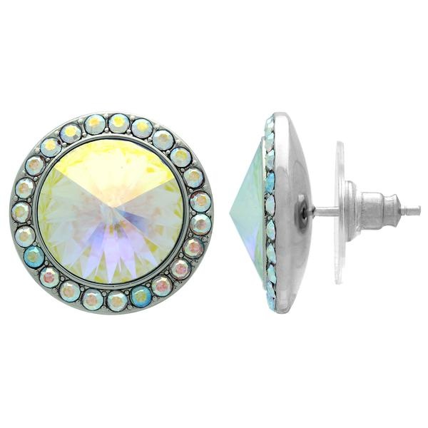 Crystalyzed With Dreamtime Crystal Stud Earrings For Dance Crystal Ab 19Mm - Pair