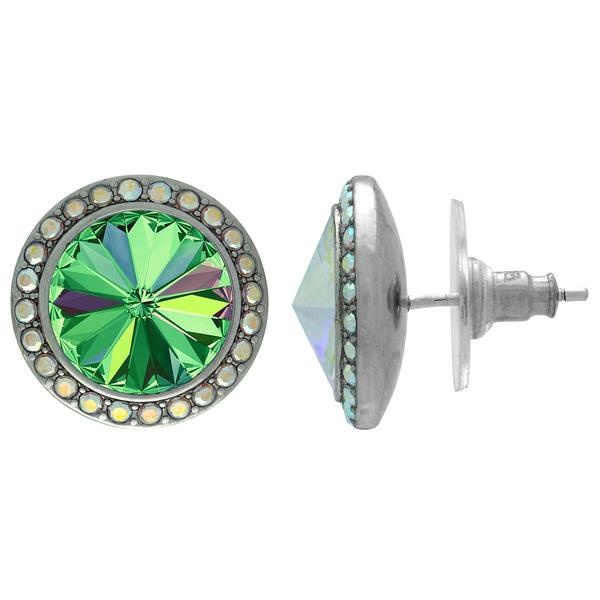 Crystalized With Dreamtime Crystal Stud Earrings For Dance Crystal Vitrail Medium/Crystal Ab 15Mm - Pair