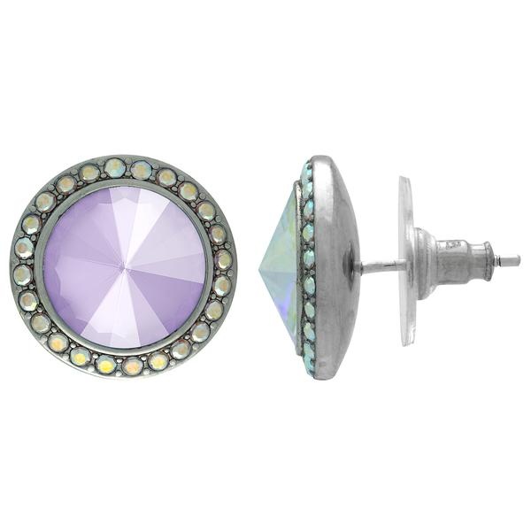 Crystalized With Dreamtime Crystal Stud Earrings For Dance Crystal Lilac/Crystal Ab 17Mm - Pair