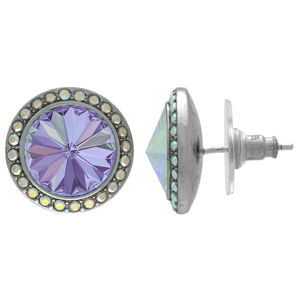 Crystalyzed With Dreamtime Crystal Stud Earrings For Dance Crystal Vitrail Light/Crystal Ab 19Mm - Pair