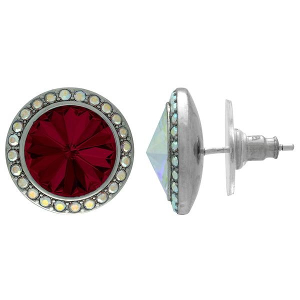Crystalyzed With Dreamtime Crystal Stud Earrings For Dance Siam/Crystal Ab 19Mm - Pair