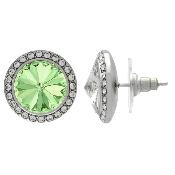 Crystalized With Dreamtime Crystal Stud Earrings For Dance Chrysolite/Crystal 19Mm - Pair