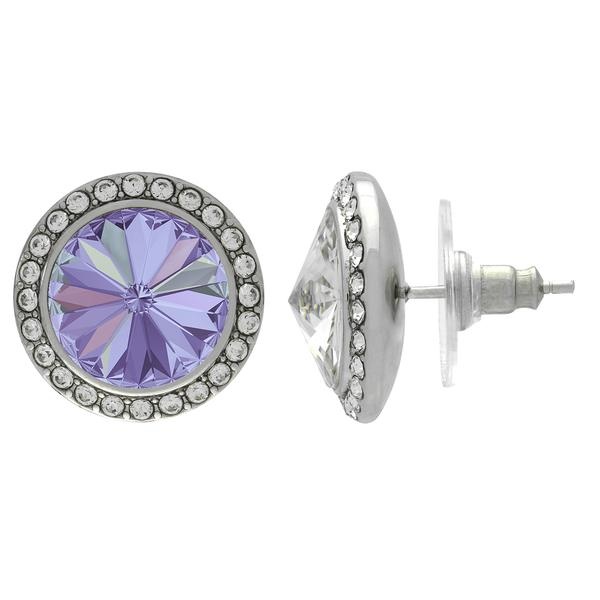 Crystalized With Dreamtime Crystal Stud Earrings For Dance Crystal Vitrail Light/Crystal 15Mm - Pair