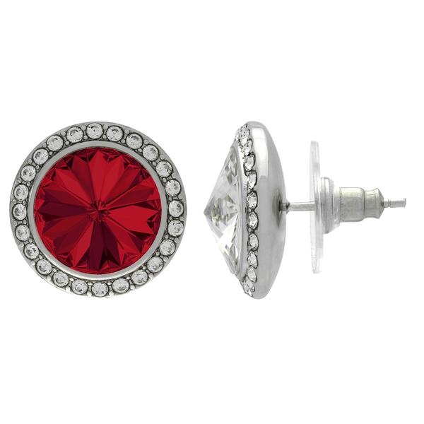 Crystalized With Dreamtime Crystal Stud Earrings For Dance Light Siam/Crystal 13Mm - Pair