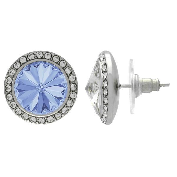 Light Sapphire/Crystal 11mm Dreamtime Crystal Dance Stud Earrings – Pair