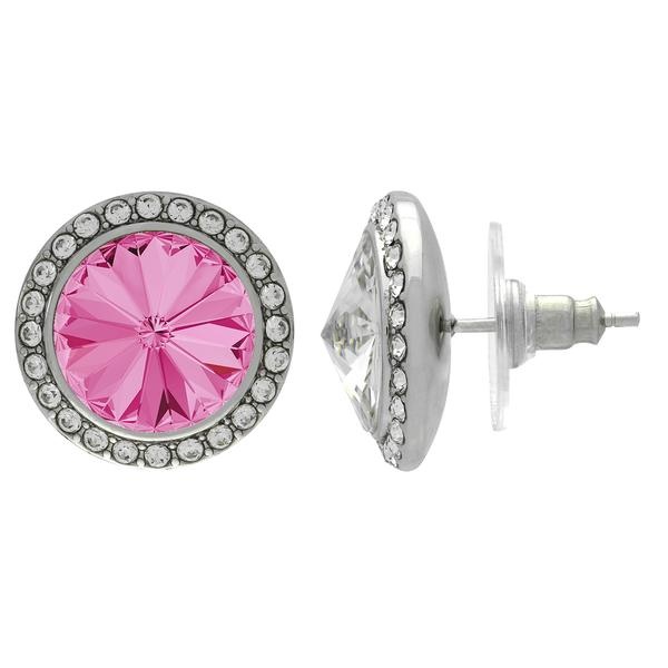 Crystalized With Dreamtime Crystal Stud Earrings For Dance Rose/Crystal 11Mm - Pair