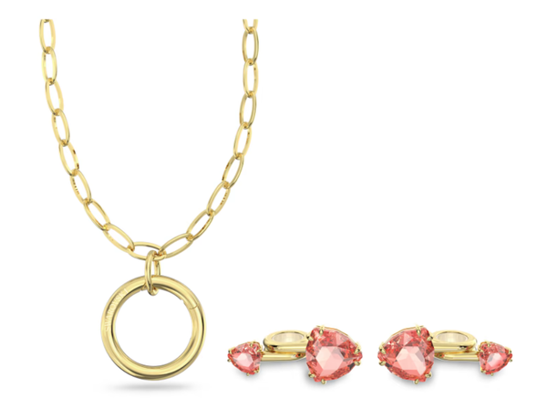 Swarovski Collections Pod Jewelry Pink, Gold-Tone Plated