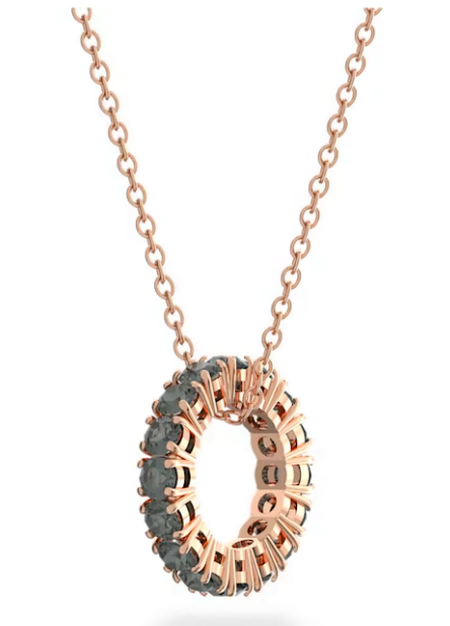 Swarovski Collections Exalta Pendantblack, Rose Gold-Tone Plated