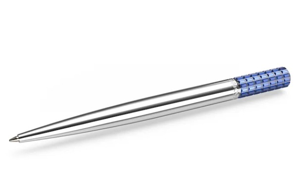 Swarovski Collections Ballpoint Pen Blue, Chrome Plated