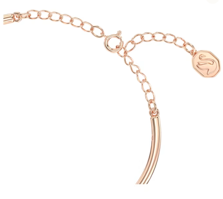 Swarovski Collections Volta Banglebow, White, Rose Gold-Tone Plated