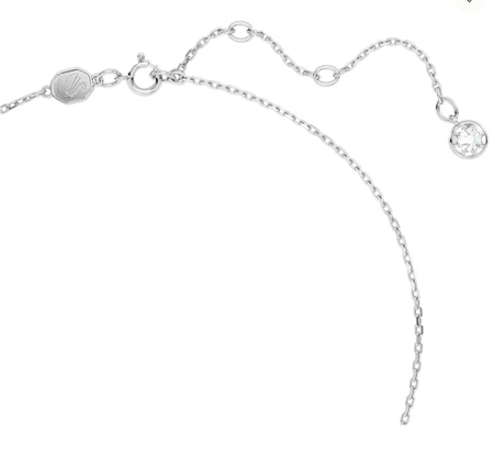 Swarovski Collections - Birthstone Pendant Square Cut, December, Blue, Rhodium Plated