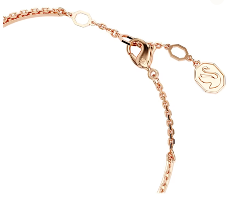 Swarovski Collections Meteora Bangle White, Rose Gold-Tone Plated