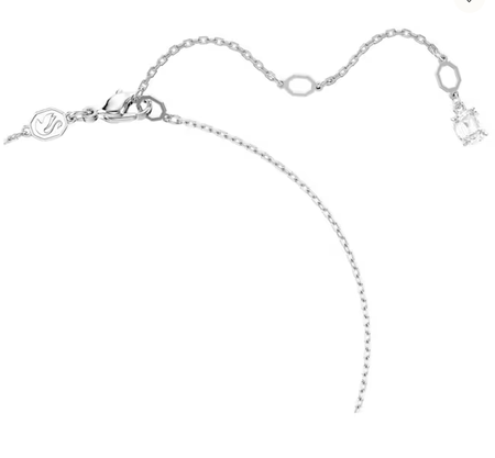 Swarovski Collections - Matrix Set Crystal Pearl, Round Cut, White, Rhodium Plated