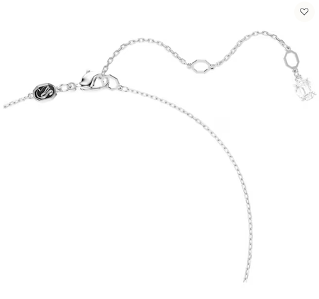 Swarovski Collections - Matrix Pendant Mixed Cuts, White, Rhodium Plated