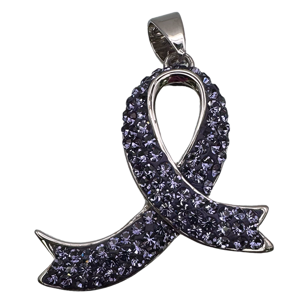 Game Time Bling - Leiomyosarcoma, Pancreatic & All Cancers Awareness Pendant - Tanzanite