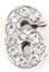 Number "6" Rhinestone Charm