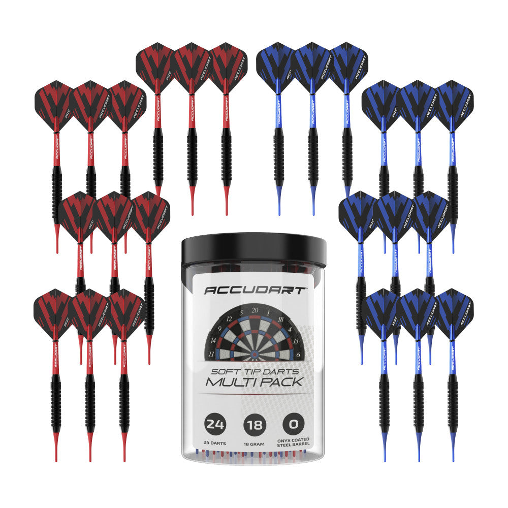 Soft Tip 24 Dart Multi-Pack