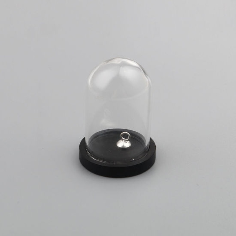 Natural Wood & Glass Cabochon Settings Cabochon Frame Settings Round Silver Plated Black (Fits 25Mm Dia.) 38Mm X 25Mm, 30Mm Dia., 1 Set