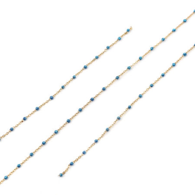 1 M (Approx 3.28 Foot) Stainless Steel Sequins Link Cable Chain For Handmade Diy Jewelry Making Findings Silver Tone Red 4X2mm