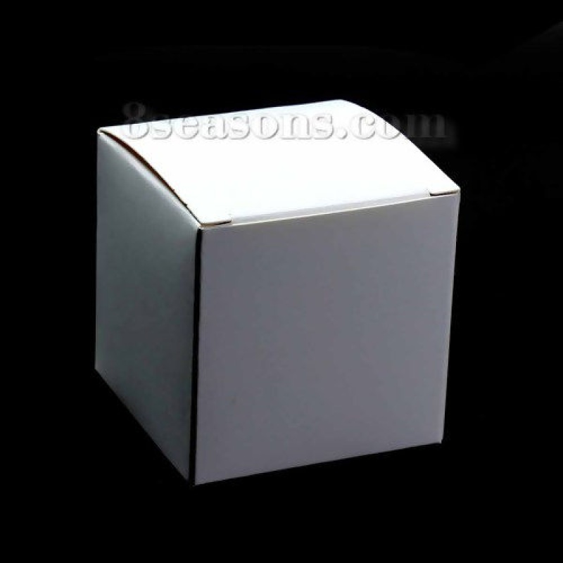 Paper Jewelry Gift Flower Wrapping Square Brown Yellow 95Mm(3 6/8") X 95Mm(3 6/8") , 10 Pcs