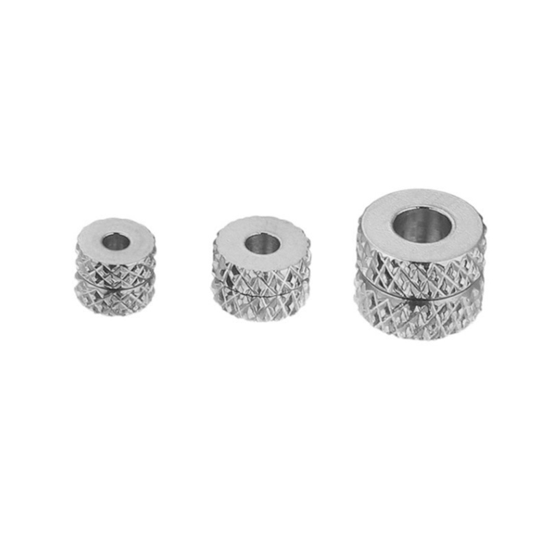 Eco-Friendly 304 Stainless Steel Beads For Diy Jewelry Making Wheel Silver Tone 4Mm Dia., 10 Pcs