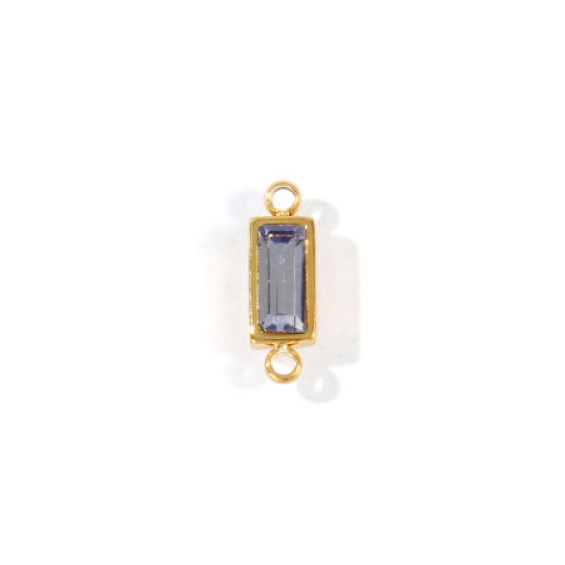 1 Piece Eco-Friendly Pvd Waterproof Anti-Tarnish Hypoallergenic 304 Stainless Steel Birthstone Connectors Charms Pendants K Real Gold Plated Rectangle January Wine Red Rhinestone 13.5Mm X 4Mm