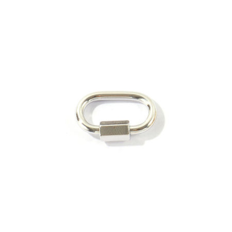 2 Pcs Brass Screw Clasps Wholesale Oval 18K Gold Plated 18.5Mm X 12Mm