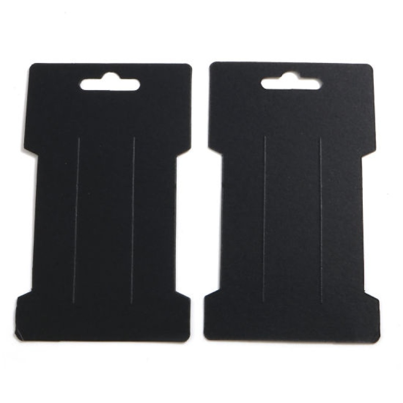 Paper Jewelry Display Card Black Geometric 11.5Cm X 6.5Cm, 100 Sheets