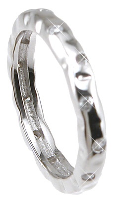 925 Sterling Silver Rhodium Finish Cz Brilliant Fashion Wedding Band