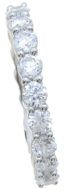 925 Sterling Silver Brilliant Cut Wedding Band