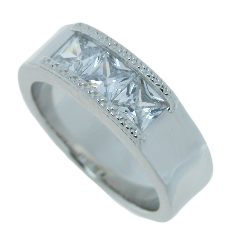 925 Sterling Silver Mens Wedding Band
