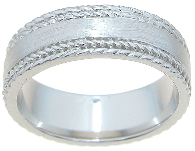 Dropship 925 Sterling Silver Mens Wedding Band
