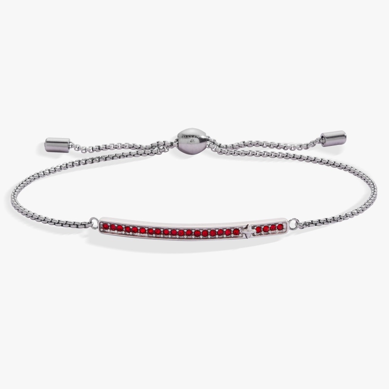 July Everyday Birthstone Pave Bolo Bracelet - Alex And Ani