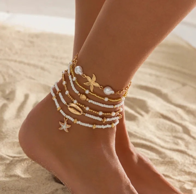 Waterproof Non-Tarnish Charm Anklet For Women