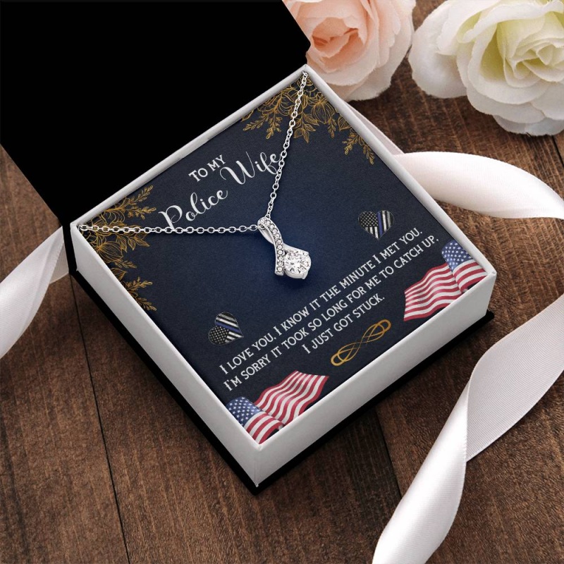 Beautiful Sparkly Pendant Police Wife Alluring Beauty Necklace