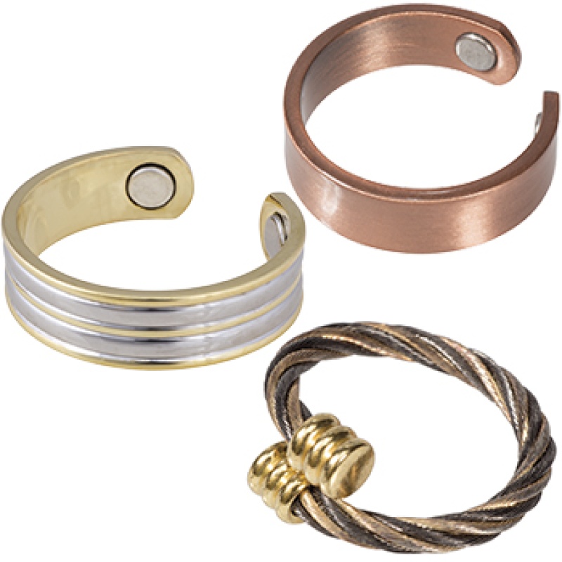 Magnetic Therapy Rings. Assorted. One Size
