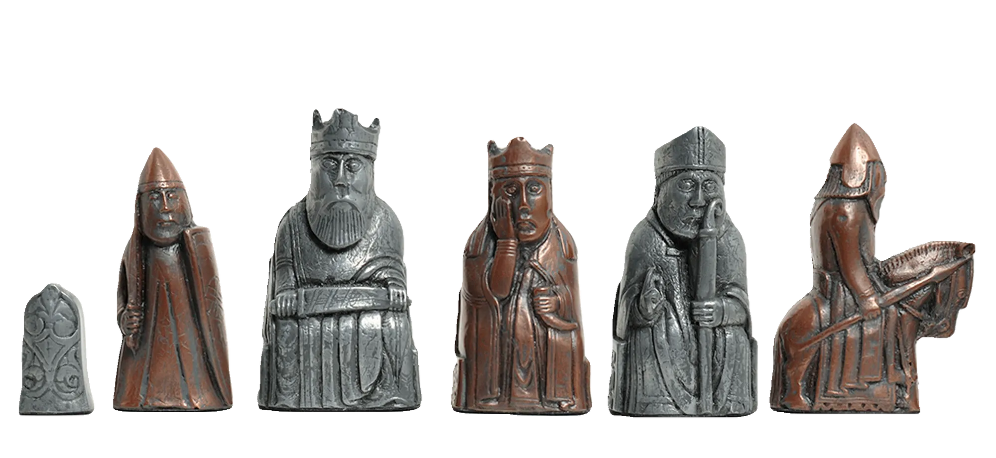 The Isle Of Lewis Chess Pieces - 3.5" King - Metallic