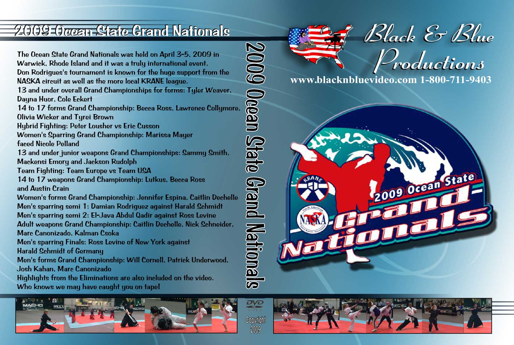 2009 Rhode Island Ocean State Grand Nationals Karate Martial Arts Tournament DVD