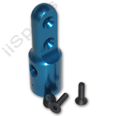 Blue 2-Hole Bottomline Paintball Tank Adapter