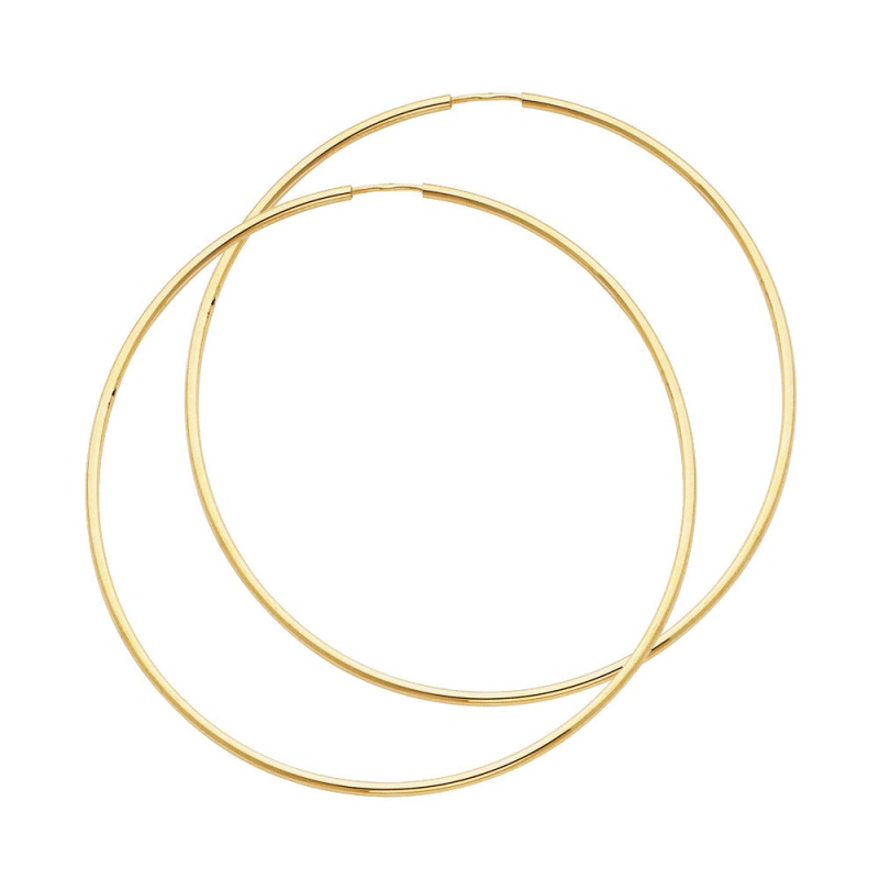 14K Gold 1.5Mm Hoops