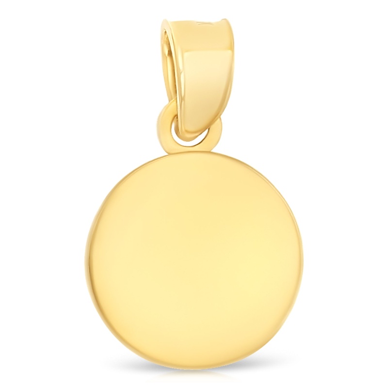 14K Gold Angel Religious Charm Pendant