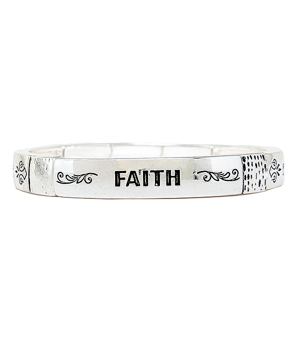 Religious Inspiration Stretch Bracelet - Faith