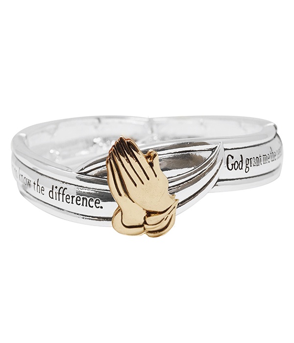 Religious Inspiration Stretch Bracelet - Serenity Prayer