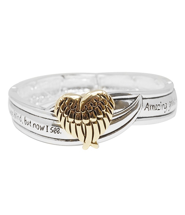 Religious Inspiration Stretch Bracelet - Amazing Grace