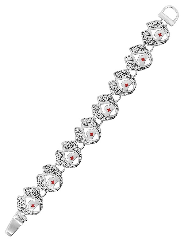 Nurse Theme Angel Wing Magnetic Bracelet