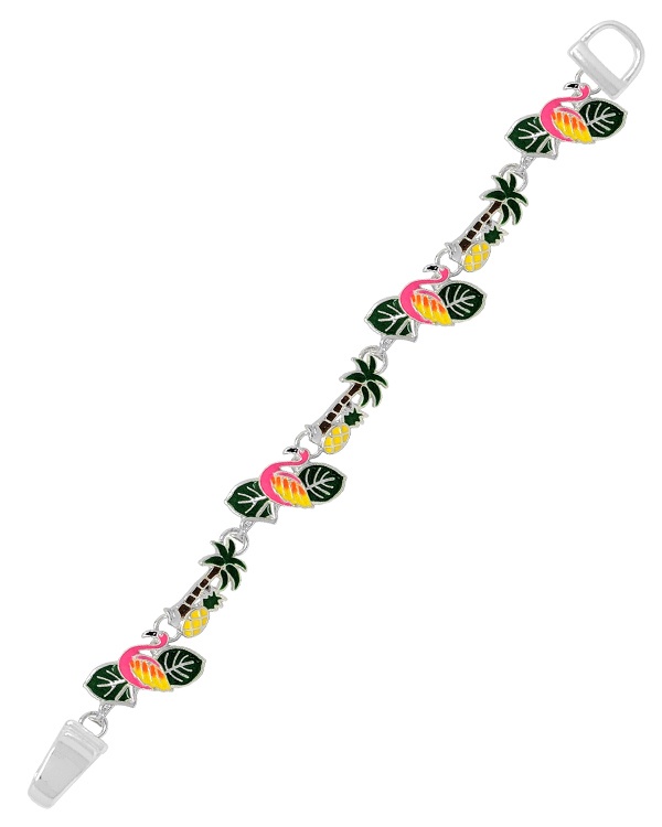 Epoxy Magnetic Bracelet - Flamingo