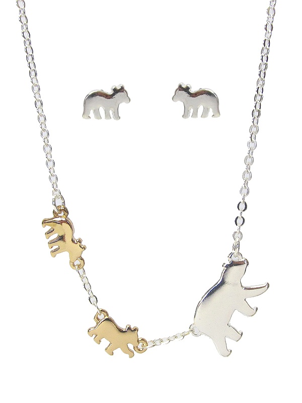 Mama Bear Inspiration Necklace Set